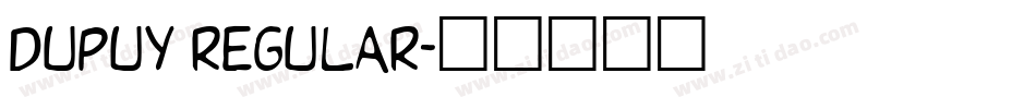 Dupuy Regular字体转换